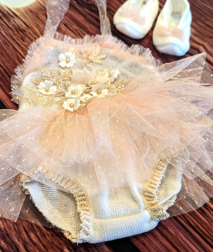 Catalina Newborn Tulle Ballerina Outfit - Plum Sugar Shoppe