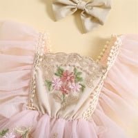 Eloise Pink Embroidered Flower Dress - Plum Sugar Shoppe