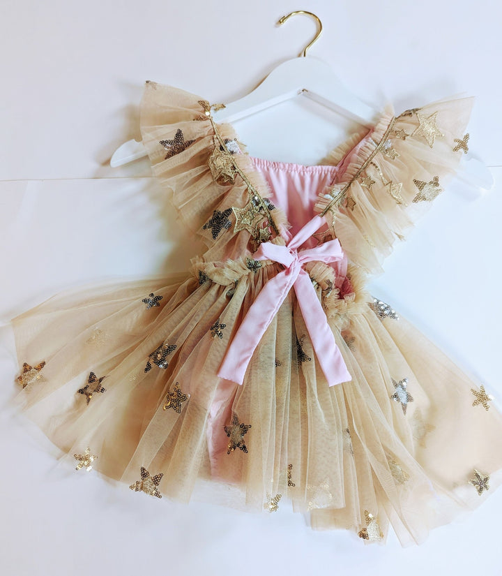 Maxi Pink and Peach Star Dress - Plum Sugar Shoppe
