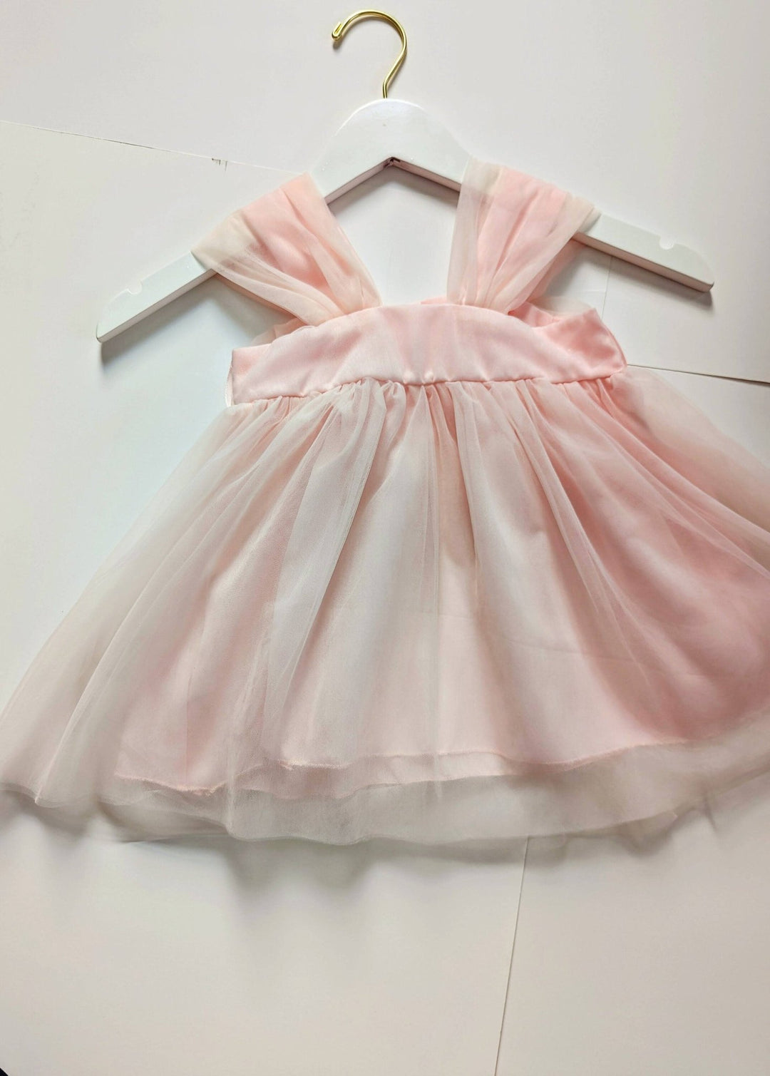 Millie Soft Pink Sweetheart Baby Dress - Plum Sugar Shoppe