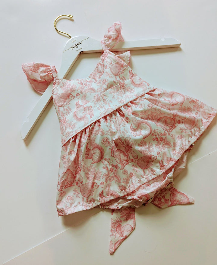 Sadie Pink Cotton Baby Dress - Plum Sugar Shoppe