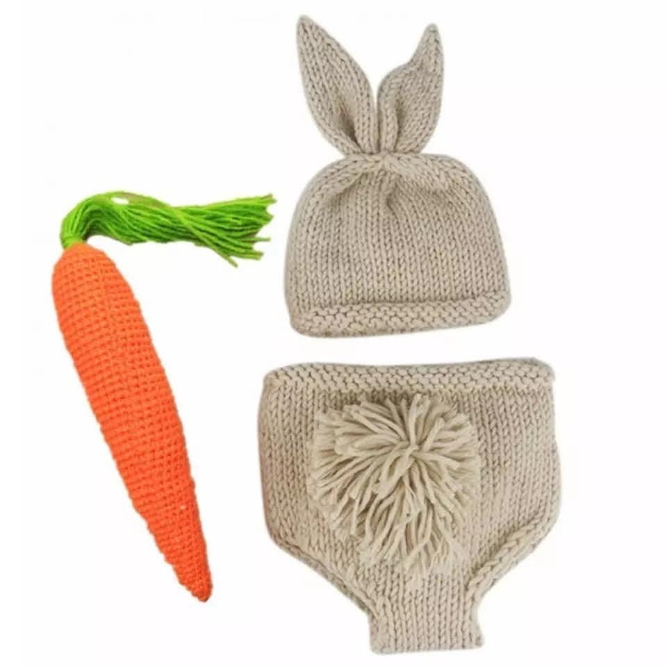 Tan Soft Knit Bunny - Plum Sugar Shoppe