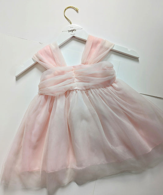Millie Soft Pink Sweetheart Baby Dress