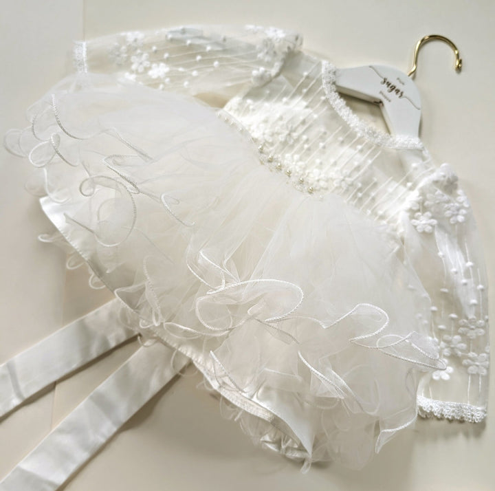 Beatrice White Tulle Gown - Plum Sugar Shoppe
