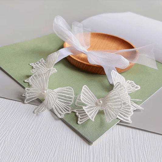 Belle Soft White Bow Headband - Plum Sugar Shoppe