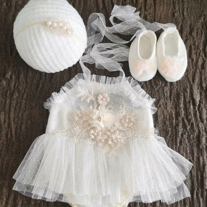 Catalina Newborn Tulle Ballerina Outfit - Plum Sugar Shoppe