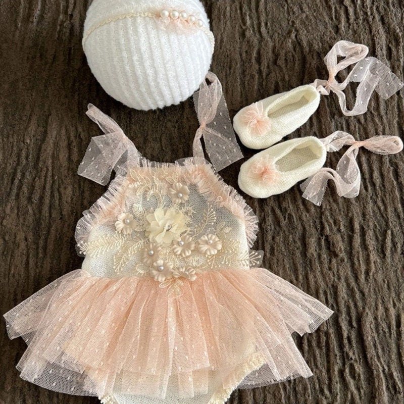 Catalina Newborn Tulle Ballerina Outfit - Plum Sugar Shoppe