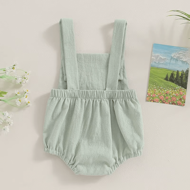 Duck Linen Romper - Plum Sugar Shoppe