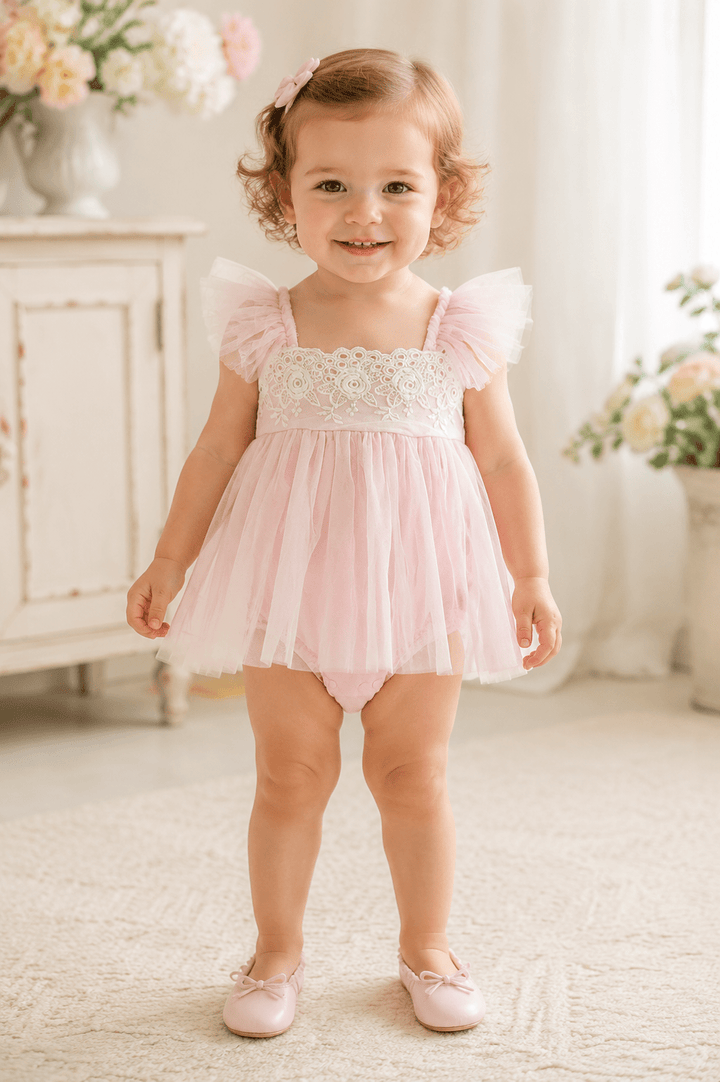 Dusty Rose Lace Dress - Plum Sugar Shoppe