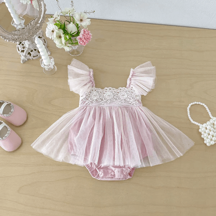 Dusty Rose Lace Dress - Plum Sugar Shoppe