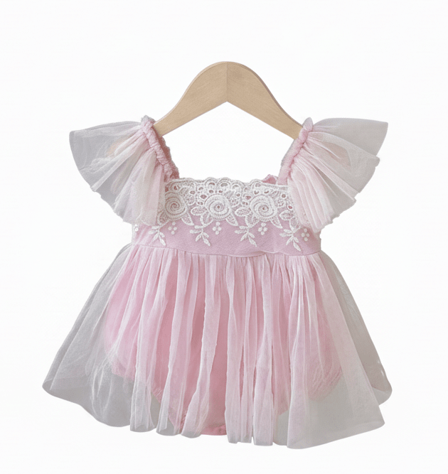 Dusty Rose Lace Dress - Plum Sugar Shoppe