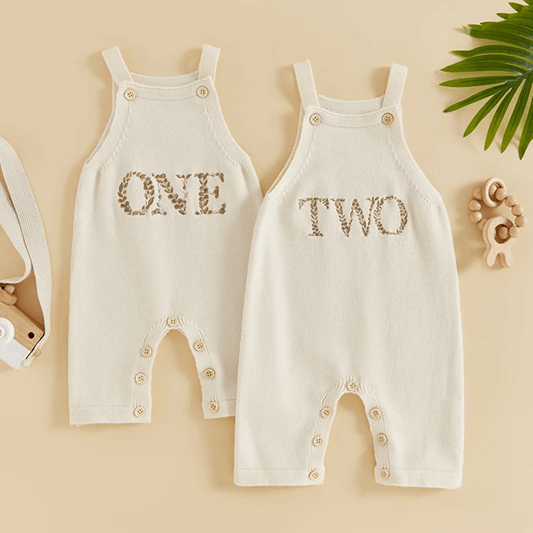 Embroidered Birthday Romper - Plum Sugar Shoppe