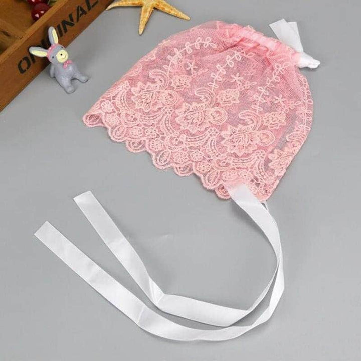 Emma Lace Baby Bonnet - Plum Sugar Shoppe