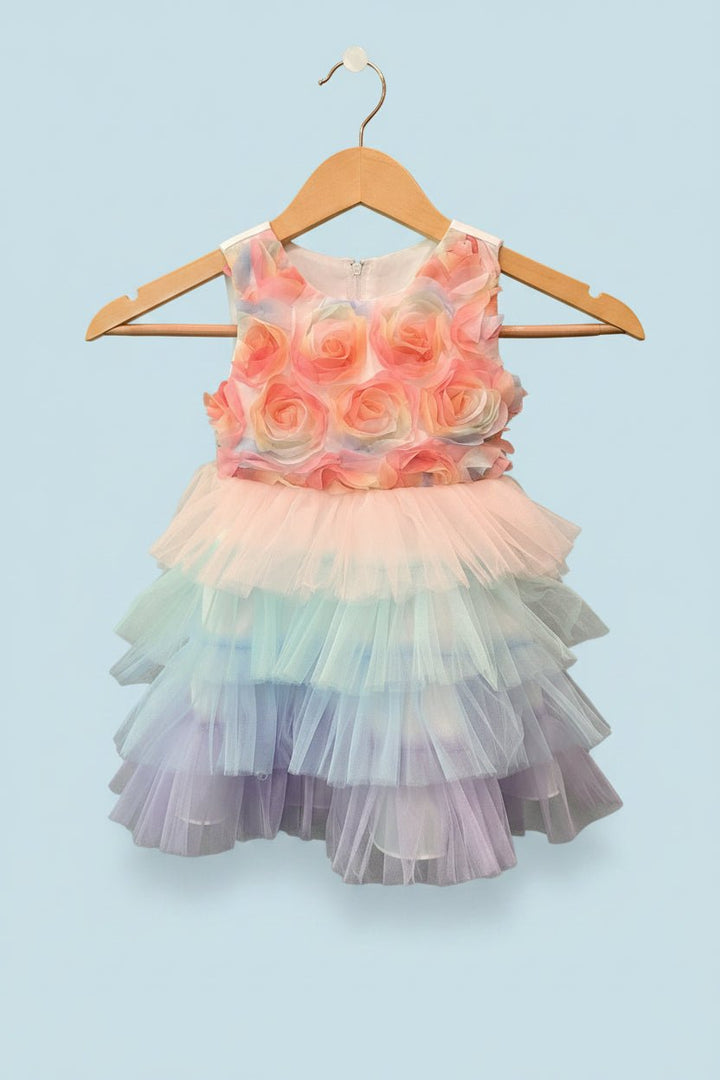 Eva Rainbow Tulle Dress - Plum Sugar Shoppe