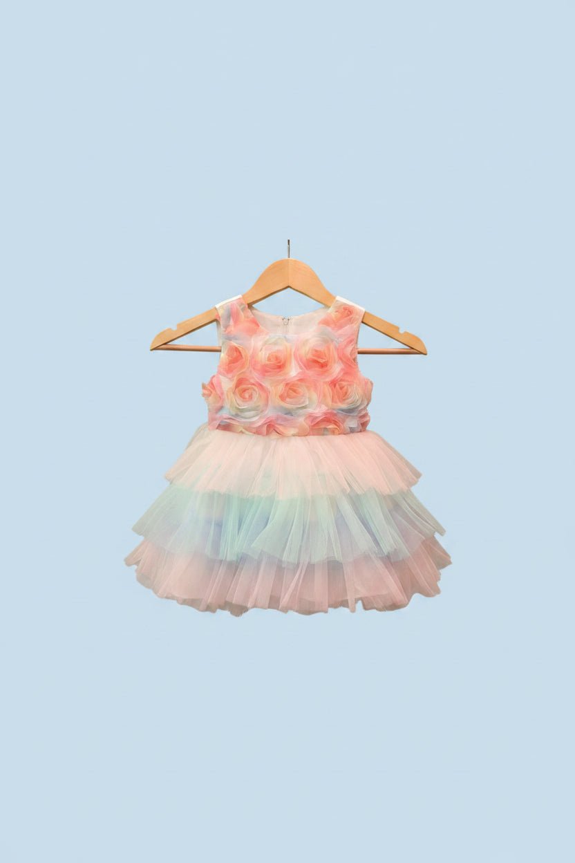 Eva Rainbow Tulle Dress - Plum Sugar Shoppe
