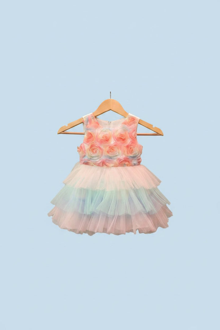 Eva Rainbow Tulle Dress - Plum Sugar Shoppe