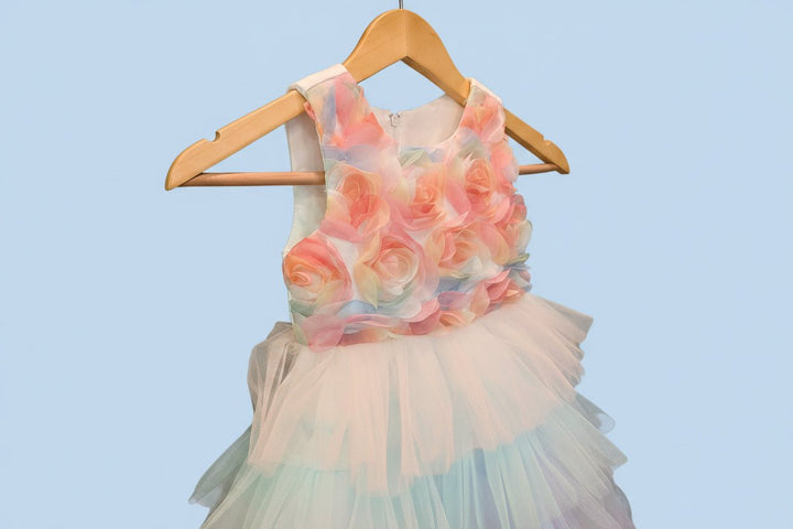 Eva Rainbow Tulle Dress - Plum Sugar Shoppe