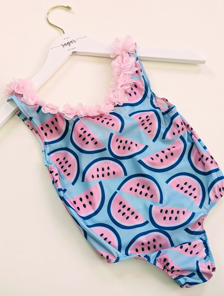 Frilly Watermelon Swimsuit - Plum Sugar Shoppe