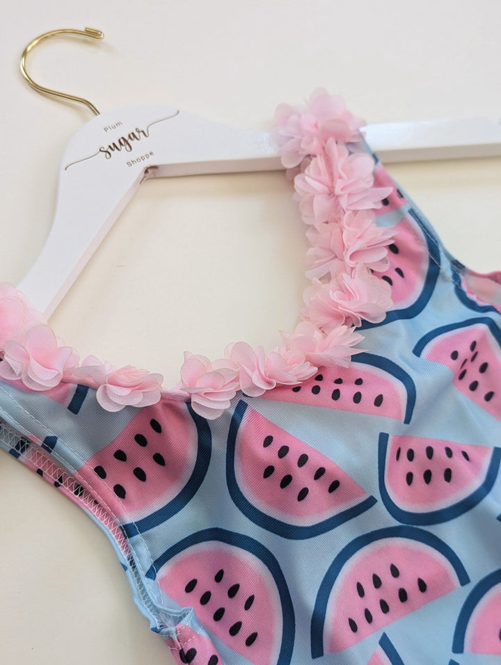 Frilly Watermelon Swimsuit - Plum Sugar Shoppe