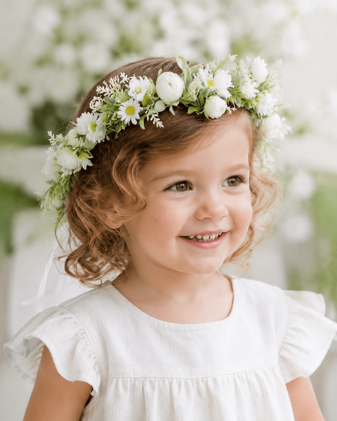 Gianna Daisy and Rose Flower Crown - Plum Sugar Shoppe