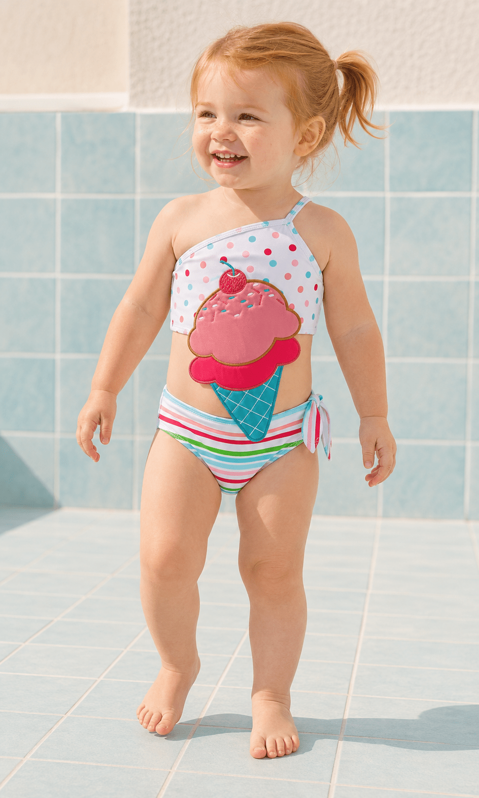 Ice-Cream Cut Out Swimsuit - Plum Sugar Shoppe