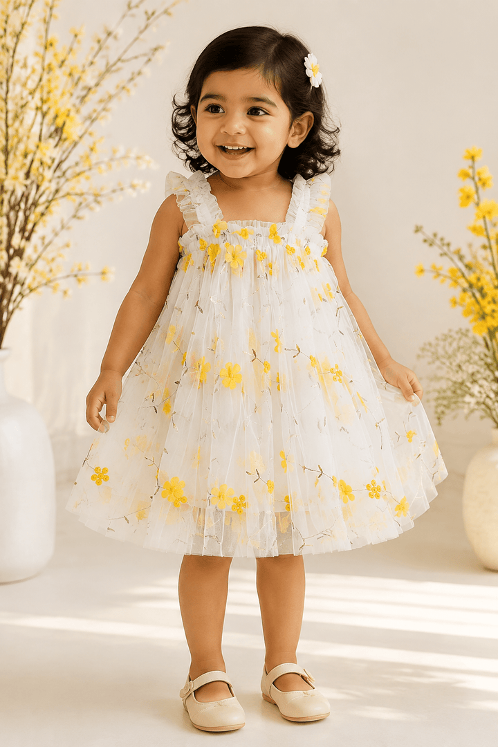 Josephine Embroidered Baby Party Dress - Plum Sugar Shoppe