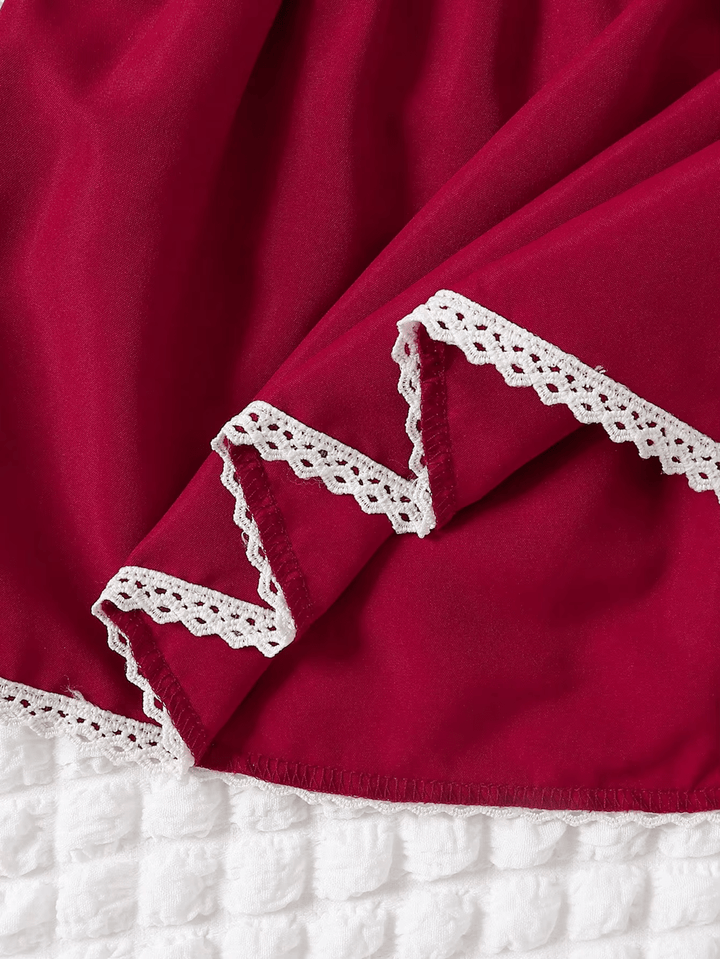 Lacey Red Holiday Dress - Plum Sugar Shoppe