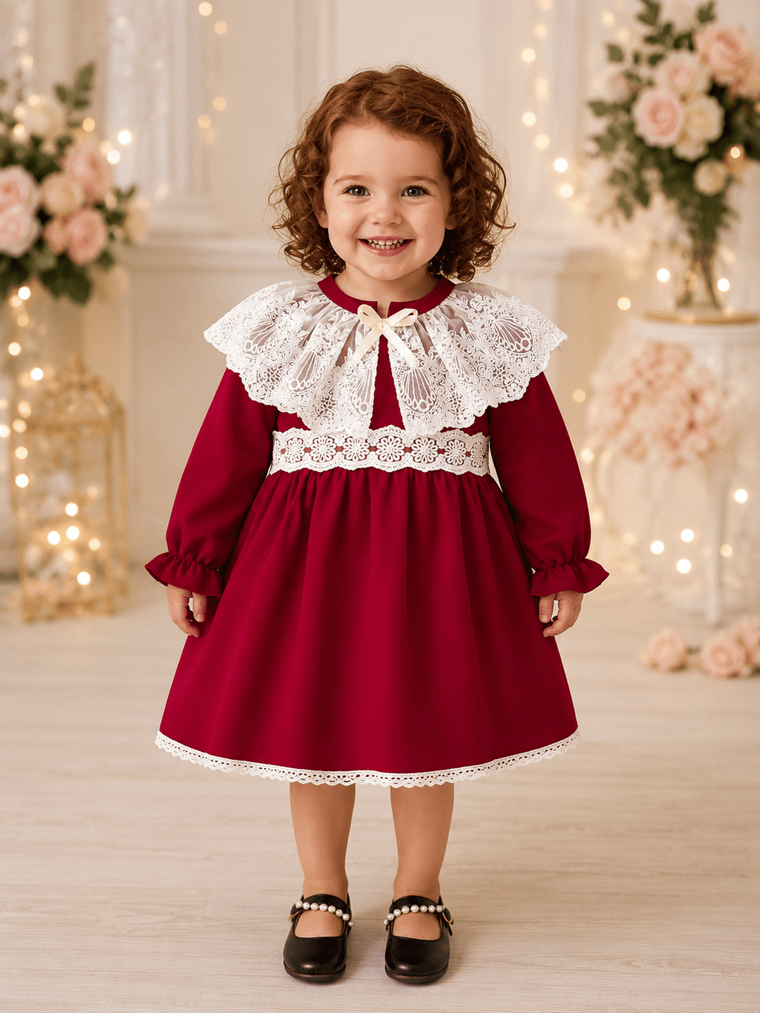 Lacey Red Holiday Dress - Plum Sugar Shoppe