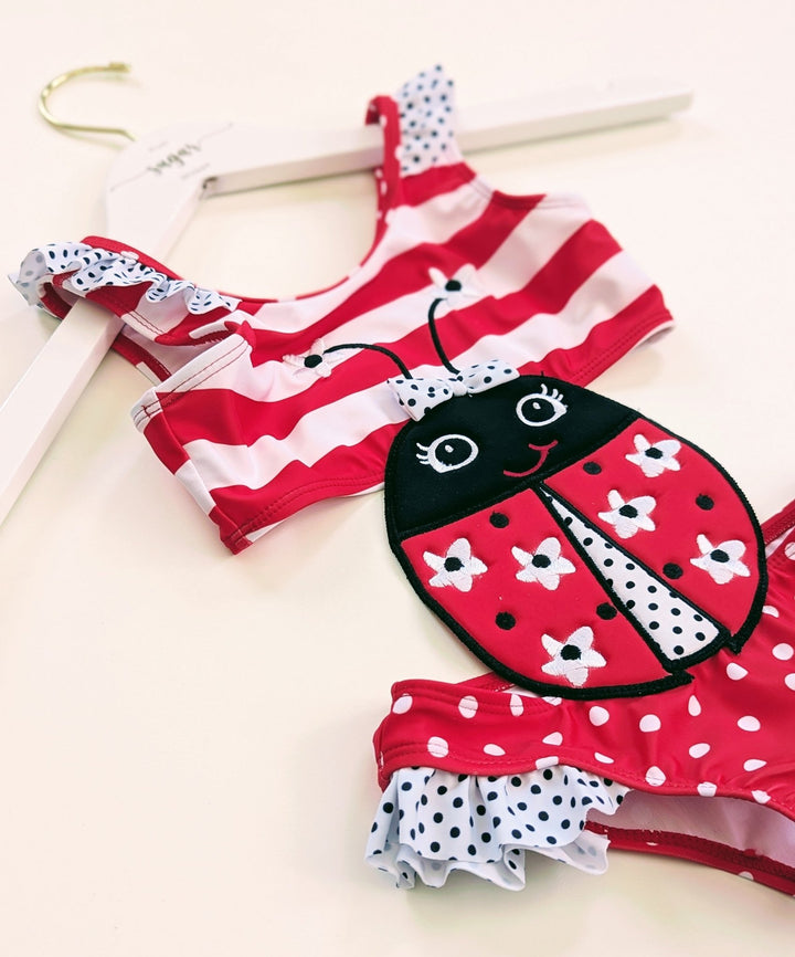 Ladybug Cut - Out Swimsuit - Plum Sugar Shoppe