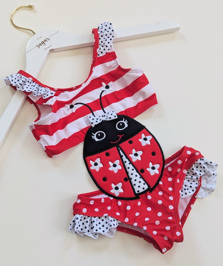 Ladybug Cut - Out Swimsuit - Plum Sugar Shoppe