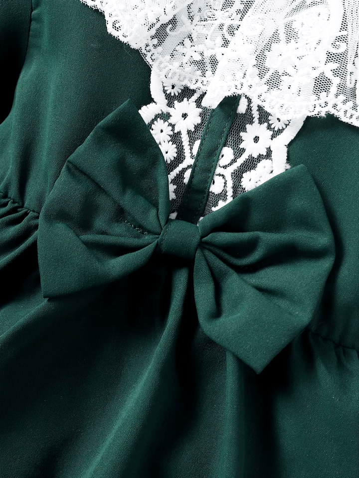Lucille Green Holiday Dress - Plum Sugar Shoppe