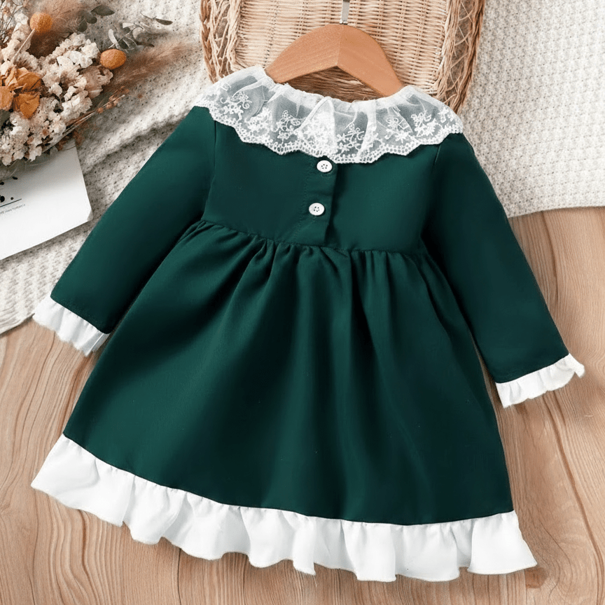 Lucille Green Holiday Dress - Plum Sugar Shoppe