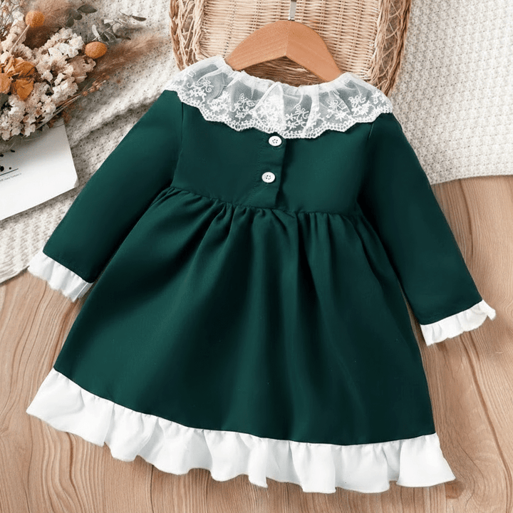 Lucille Green Holiday Dress - Plum Sugar Shoppe