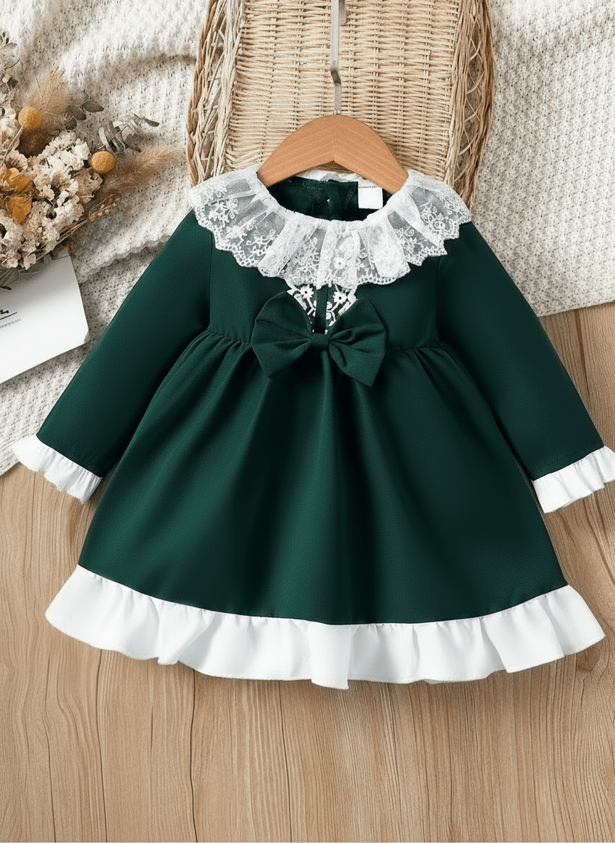 Lucille Green Holiday Dress - Plum Sugar Shoppe