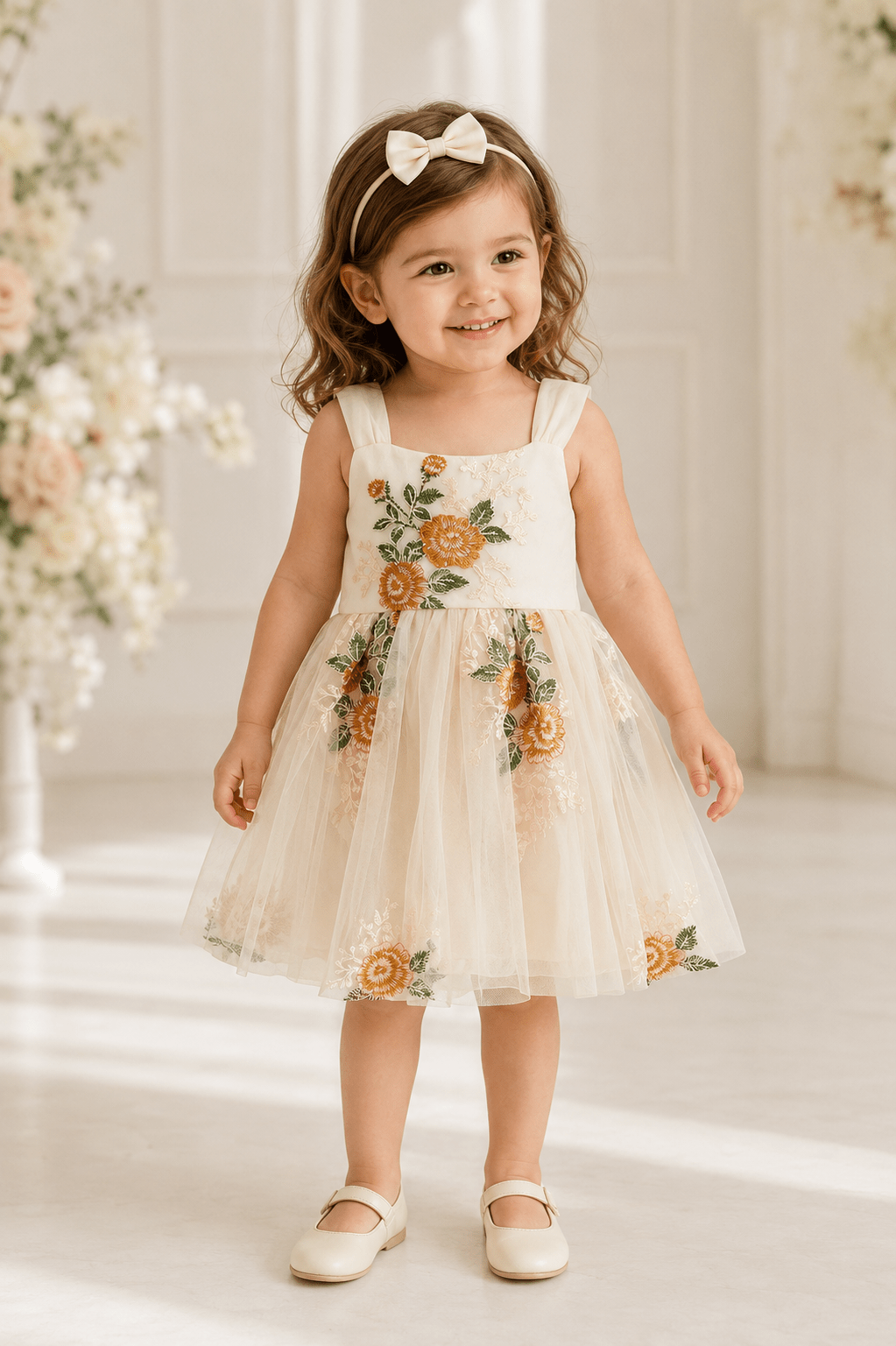 Mia Embroidered Tulle Dress - Plum Sugar Shoppe