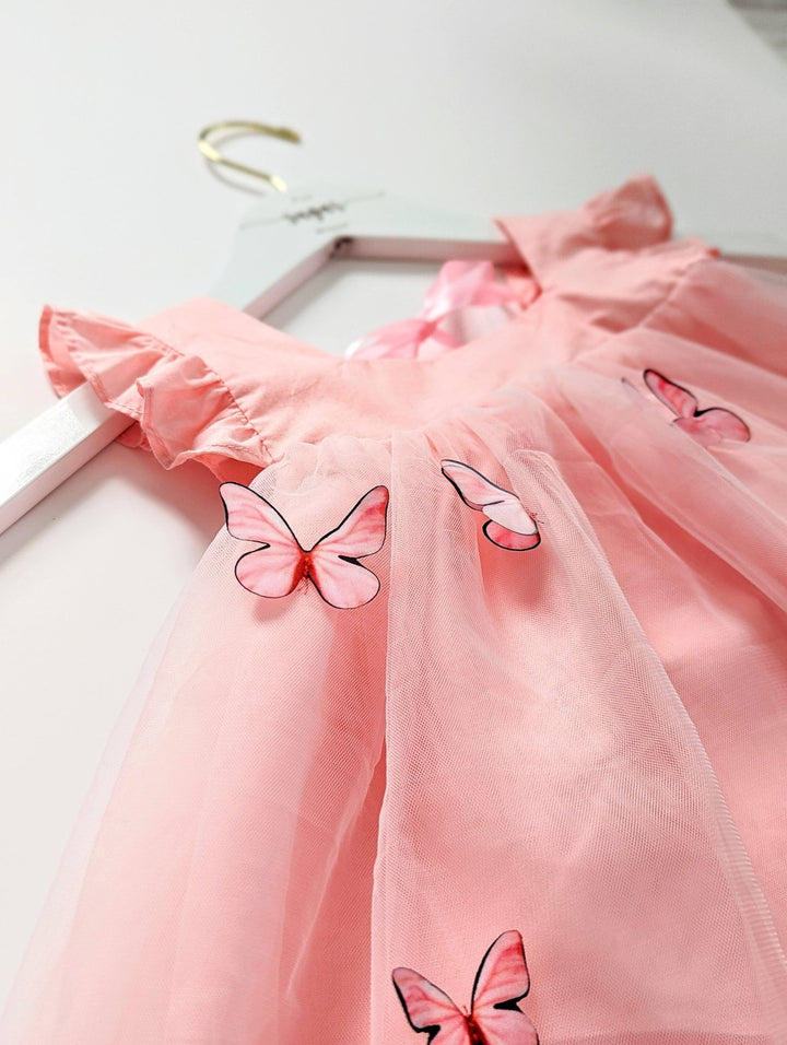 Mila Butterfly Cotton Dress - Plum Sugar Shoppe