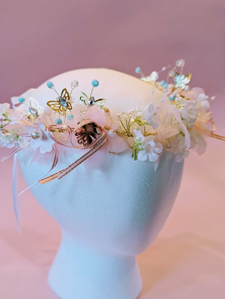 Naomi Butterfly Flower Crown - Plum Sugar Shoppe