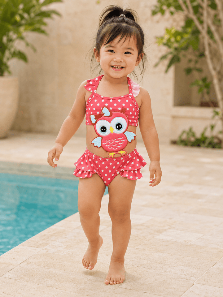 Owl Cut-Out Swimsuit - Plum Sugar Shoppe