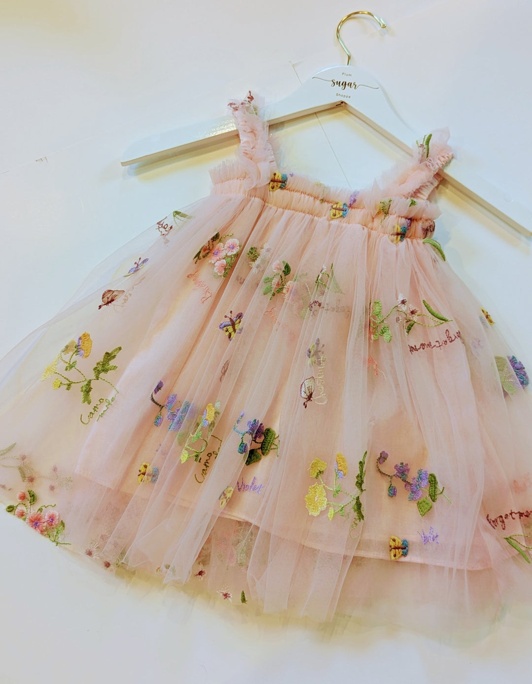 Pauline Embroidered Party Dress 3T / Pink Pauline Embroidered Party Dress 3T / Pink
