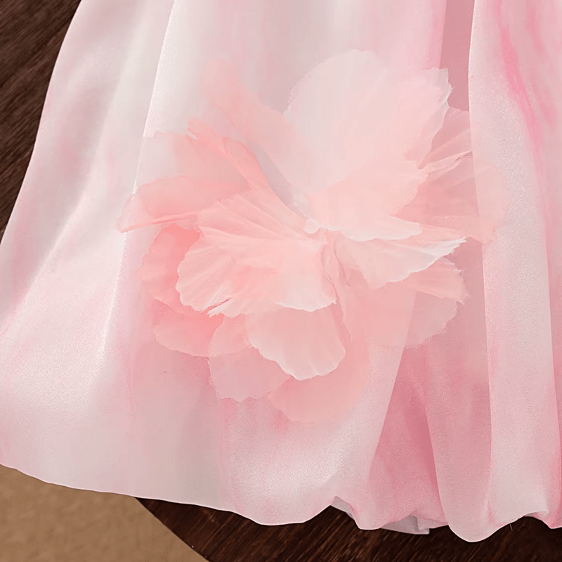 Pink Flower Bubble Dress - Plum Sugar Shoppe