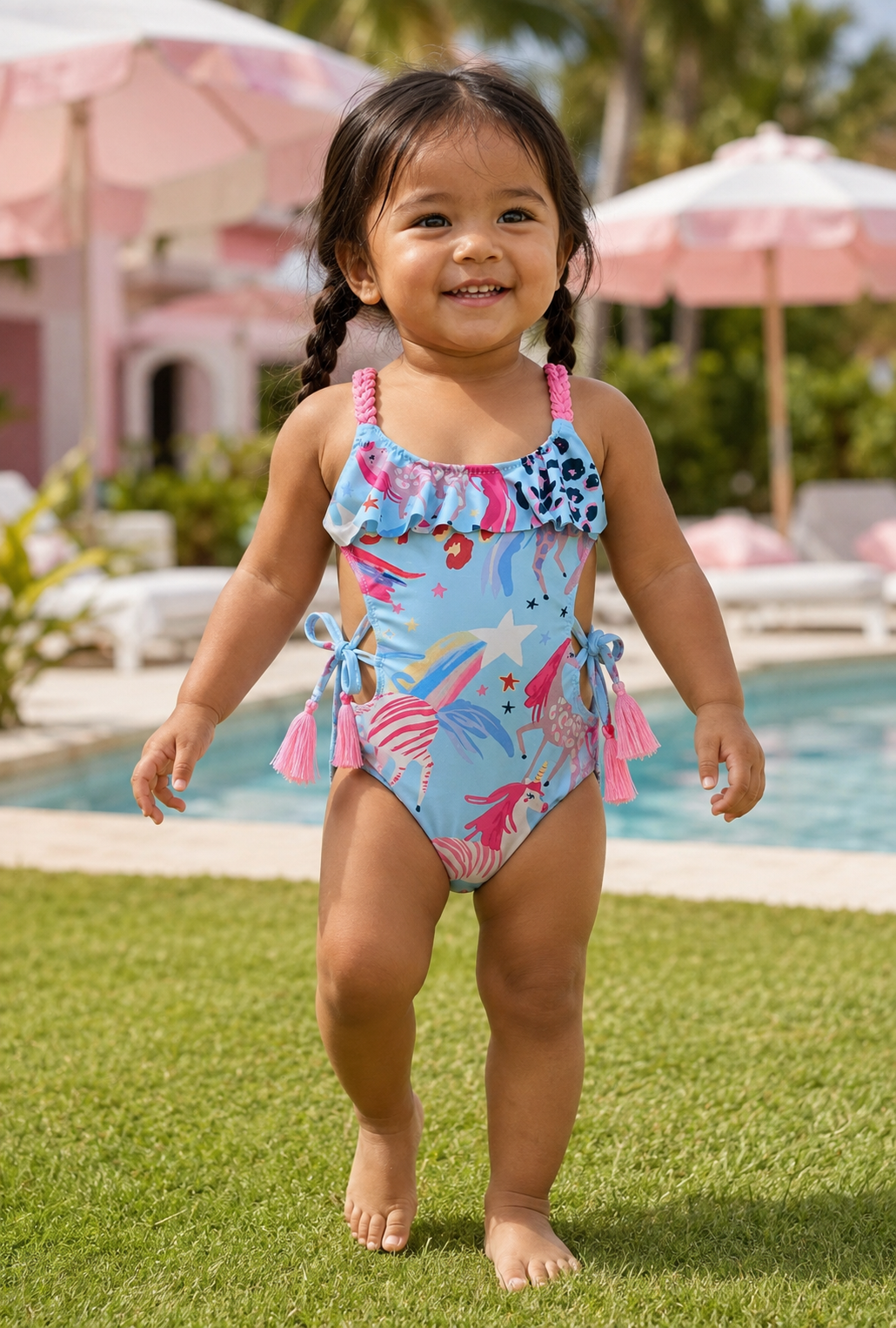 Rainbow Unicorn Swimsuit - Plum Sugar Shoppe
