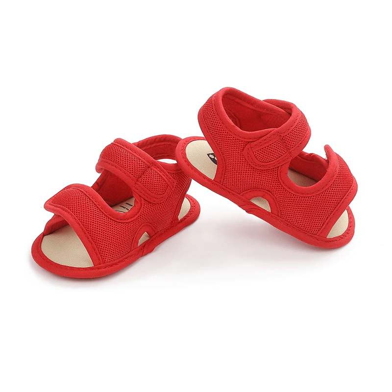 Red Newborn Sandals - Plum Sugar Shoppe