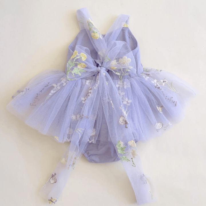 Savanah Embroidered Flower Dress - Plum Sugar Shoppe