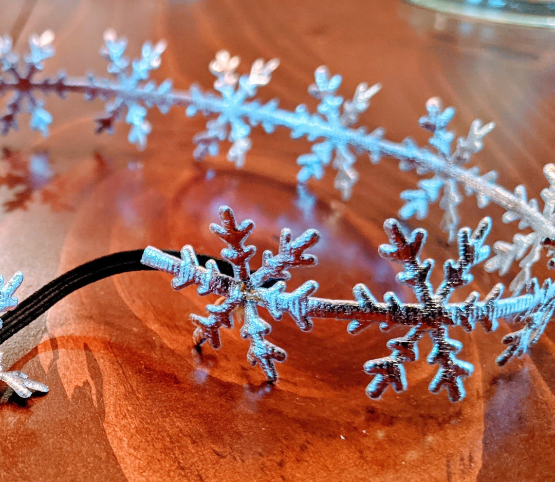 Snowflake Headband Birthday Crown - Plum Sugar Shoppe