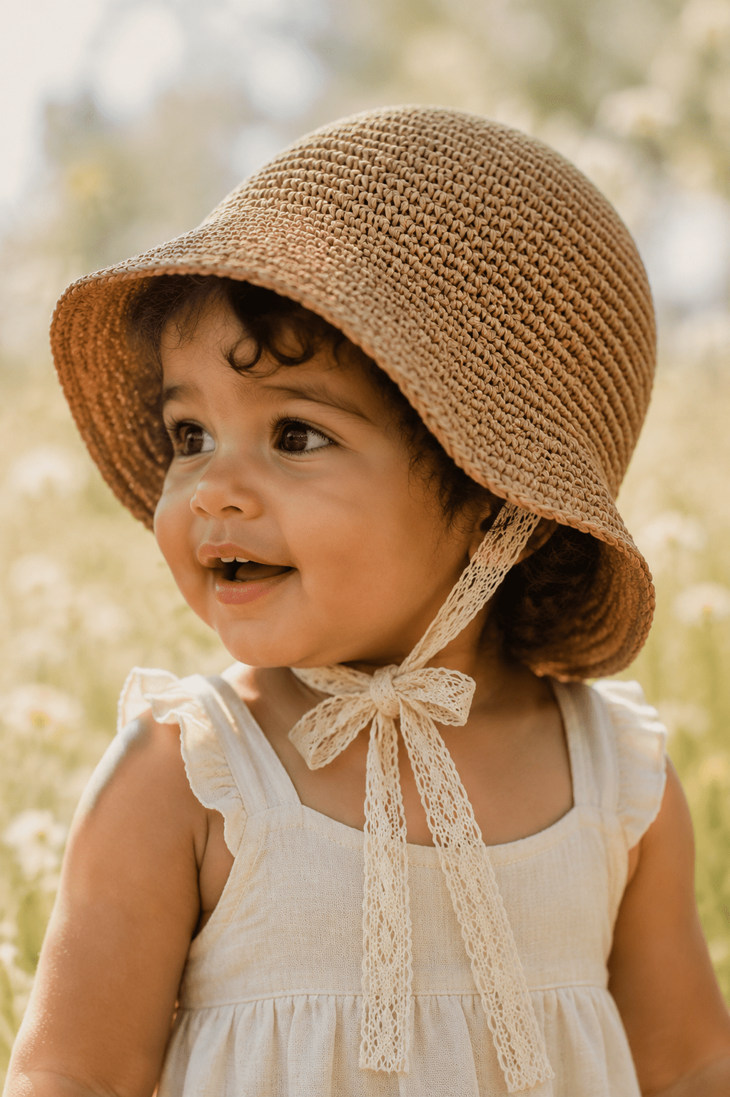 Straw and Lace Sun Hat - Plum Sugar Shoppe