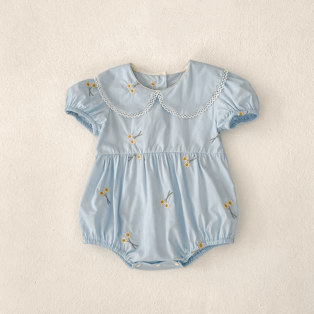 Suzette Embroidered Daisey Dress or Romper - Plum Sugar Shoppe