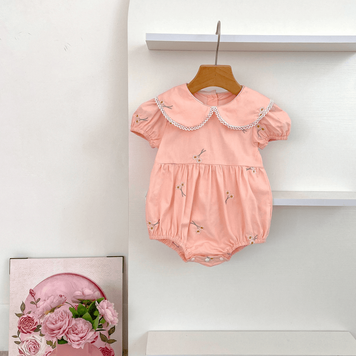 Suzette Embroidered Daisey Dress or Romper - Plum Sugar Shoppe