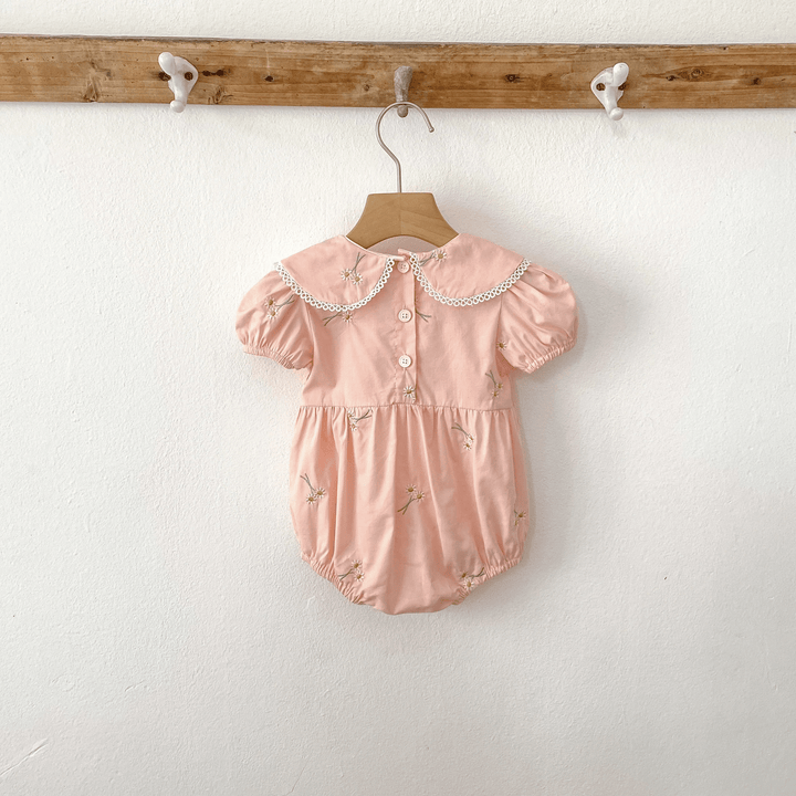 Suzette Embroidered Daisey Dress or Romper - Plum Sugar Shoppe