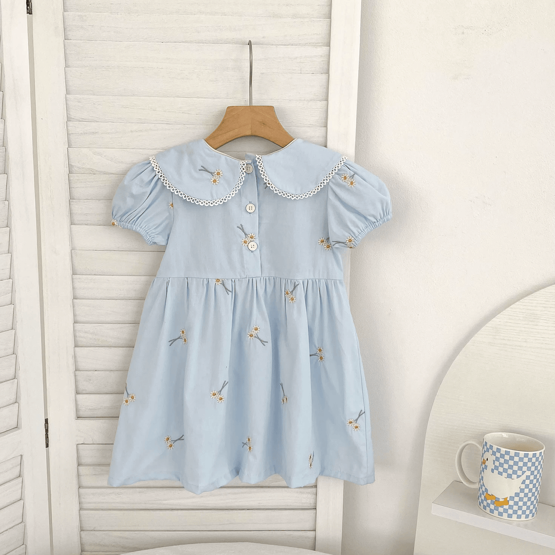 Suzette Embroidered Floral Dress - Plum Sugar Shoppe