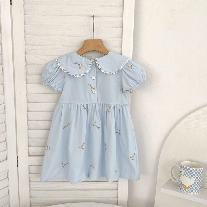 Suzette Embroidered Floral Dress - Plum Sugar Shoppe